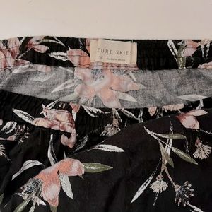 Azure skies tube top one piece XS flower pattern *shorts not skirt